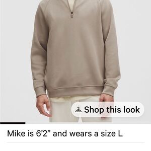 Men's Brown Quarter-Zip Sweater